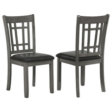 Load image into Gallery viewer, Coaster Lavon Wood Dining Side Chair Black and  Medium Grey (Set of 2)