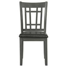 Load image into Gallery viewer, Coaster Lavon Wood Dining Side Chair Black and Medium Grey (Set of 2)