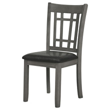 Load image into Gallery viewer, Coaster Lavon Wood Dining Side Chair Black and Medium Grey (Set of 2)