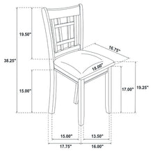 Load image into Gallery viewer, Coaster Lavon Wood Dining Side Chair Black and Medium Grey (Set of 2)