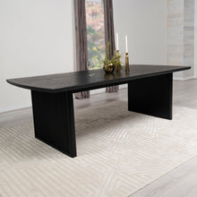 Load image into Gallery viewer, Coaster Brookmead 100-inch Extension Leaf Dining Table Black
