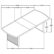 Load image into Gallery viewer, Coaster Brookmead 100-inch Extension Leaf Dining Table Black