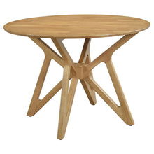 Load image into Gallery viewer, Coaster Elowen Round 42-inch Solid Wood Dining Table Light Walnut