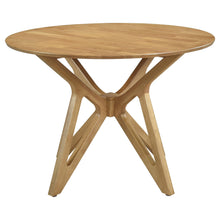 Load image into Gallery viewer, Coaster Elowen Round 42-inch Solid Wood Dining Table Light Walnut