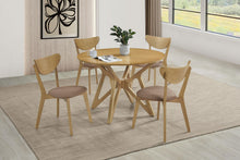 Load image into Gallery viewer, Coaster Elowen Round 42-inch Solid Wood Dining Table Light Walnut
