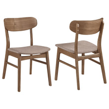 Load image into Gallery viewer, Coaster Dortch Dining Side Chair Walnut and Brown (Set of 2)