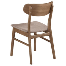 Load image into Gallery viewer, Coaster Dortch Curved-Back Upholstered Dining Side Chair Walnut Set of 2