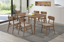 Load image into Gallery viewer, Coaster Dortch Curved-Back Upholstered Dining Side Chair Walnut Set of 2