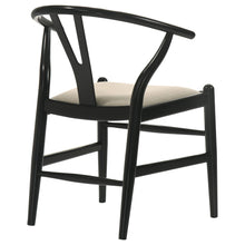 Load image into Gallery viewer, Coaster Crestmont Wood Wishbone Dining Side Chair Black (Set of 2)
