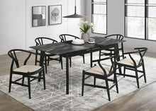 Load image into Gallery viewer, Coaster Crestmont Wood Wishbone Dining Side Chair Black (Set of 2)