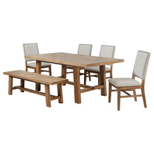 Load image into Gallery viewer, Coaster Middleton 6-piece Extension Leaf Dining Set Brown and Light Brown
