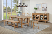 Load image into Gallery viewer, Coaster Middleton 76-inch Extension Leaf Dining Table Natural Brown