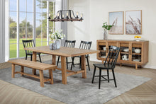 Load image into Gallery viewer, Coaster Middleton 76-inch Extension Leaf Dining Table Natural Brown