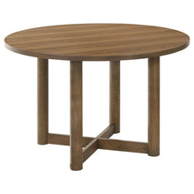 Load image into Gallery viewer, Coaster Crestmore 46-inch Round Wood Dining Table Walnut