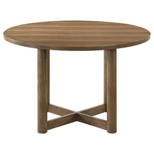 Load image into Gallery viewer, Coaster Crestmore 46-inch Round Wood Dining Table Walnut