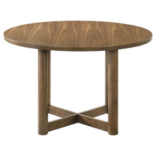 Load image into Gallery viewer, Coaster Crestmore 46-inch Round Wood Dining Table Walnut