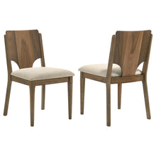 Load image into Gallery viewer, Coaster Crestmore Dining Chair Upholstered Seat Walnut (Set of 2)