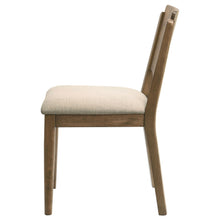 Load image into Gallery viewer, Coaster Crestmore Dining Chair Upholstered Seat Walnut (Set of 2)