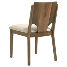Load image into Gallery viewer, Coaster Crestmore Dining Chair Upholstered Seat Walnut (Set of 2)