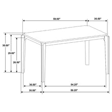 Load image into Gallery viewer, Coaster Almonte 59-inch Rectangular Wood Dining Table Dark Brown