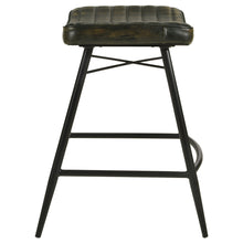 Load image into Gallery viewer, Coaster Bayu Leather Upholstered Counter Stool Espresso (Set of 2)