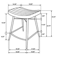 Load image into Gallery viewer, Coaster Bayu Leather Upholstered Counter Stool Espresso (Set of 2)