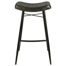 Load image into Gallery viewer, Coaster Bayu Leather Upholstered Bar Stool Espresso (Set of 2)