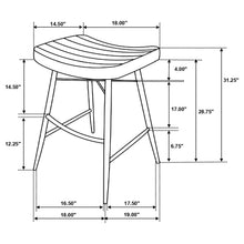 Load image into Gallery viewer, Coaster Bayu Leather Upholstered Bar Stool Espresso (Set of 2)
