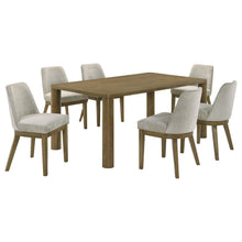 Load image into Gallery viewer, Coaster Castlewood 7-piece 71-inch Rectangular Dining Set Brown Oak