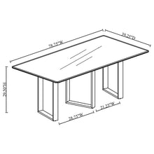 Load image into Gallery viewer, Coaster Desden 79-inch Rectangular Sintered Stone Dining Table Grey