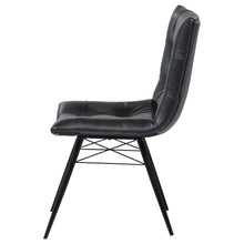 Load image into Gallery viewer, Coaster Aiken Faux Leather Upholstered Dining Side Chair Charcoal Grey (Set of 4)