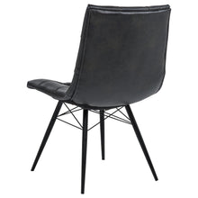 Load image into Gallery viewer, Coaster Aiken Faux Leather Upholstered Dining Side Chair Charcoal Grey (Set of 4)
