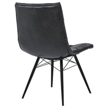 Load image into Gallery viewer, Coaster Aiken Faux Leather Upholstered Dining Side Chair Charcoal Grey (Set of 4)