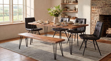 Load image into Gallery viewer, Coaster Aiken Faux Leather Upholstered Dining Side Chair Charcoal Grey (Set of 4)