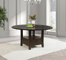 Load image into Gallery viewer, Coaster Twyla 60-inch Round Dining Table with Drawer Dark Cocoa
