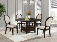 Load image into Gallery viewer, Coaster Twyla 60-inch Round Dining Table with Drawer Dark Cocoa