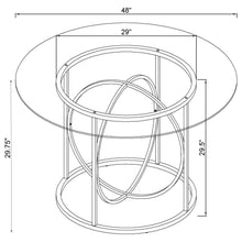 Load image into Gallery viewer, Coaster Levy Loop Metal Dining Table Base Chrome