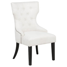Load image into Gallery viewer, Coaster Baney Fabric Upholstered Dining Side Chair Cream and Black