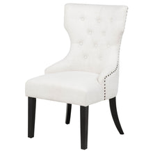 Load image into Gallery viewer, Coaster Baney Fabric Upholstered Dining Side Chair Cream and Black