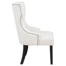 Load image into Gallery viewer, Coaster Baney Fabric Upholstered Dining Side Chair Cream and Black