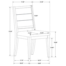 Load image into Gallery viewer, Coaster Elodie 5-piece Rectangular Extension Leaf Dining Set Grey and Black