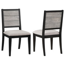 Load image into Gallery viewer, Coaster Elodie Wood Dining Side Chair Grey and Black (Set of 2)