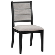 Load image into Gallery viewer, Coaster Elodie Wood Dining Side Chair Grey and Black (Set of 2)