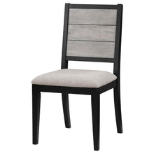 Load image into Gallery viewer, Coaster Elodie Wood Dining Side Chair Grey and Black (Set of 2)