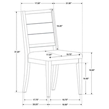 Load image into Gallery viewer, Coaster Elodie Wood Dining Side Chair Grey and Black (Set of 2)