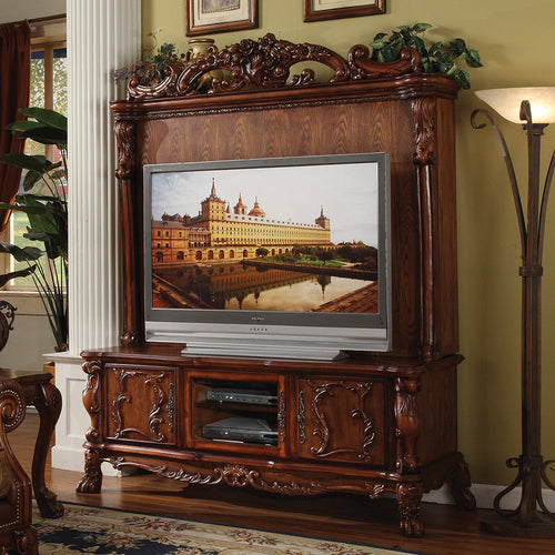 Acme Dresden Cherry Oak Entertainment Center