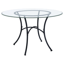 Load image into Gallery viewer, Coaster Kline 48-inch Round Glass Top Dining Table Matte Black