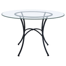 Load image into Gallery viewer, Coaster Kline 48-inch Round Glass Top Dining Table Matte Black