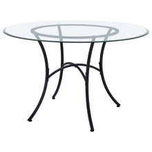 Load image into Gallery viewer, Coaster Kline 48-inch Round Glass Top Dining Table Matte Black