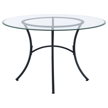 Load image into Gallery viewer, Coaster Kline 48-inch Round Glass Top Dining Table Matte Black
